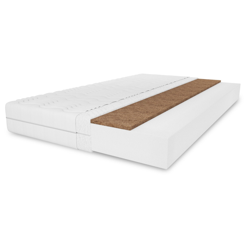 Materac kokos-pianka Calmora 20| Dwustronny z antyalergicznym pokrowcem