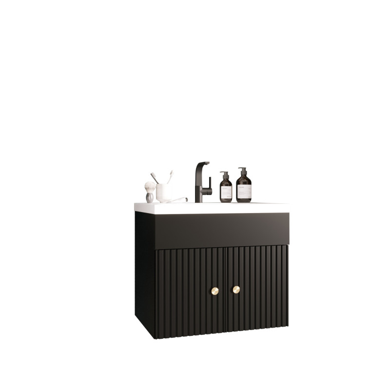 Zestaw LOGO - Szafka pod Umywalkę i Lustro, Nowoczesny Design | Meublia