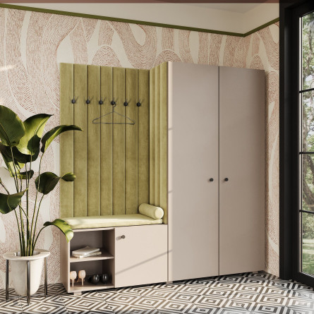 Garderoba Aria wersja 1 Beż Piaskowy uchwyt gałka