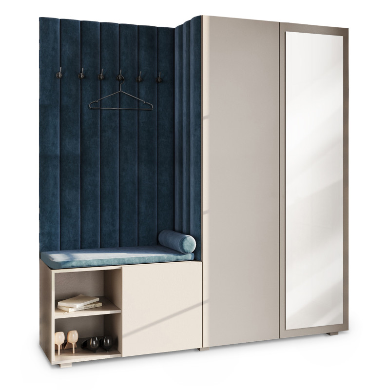 Garderoba Aria wersja 1 Kaszmir z lustrem PTO