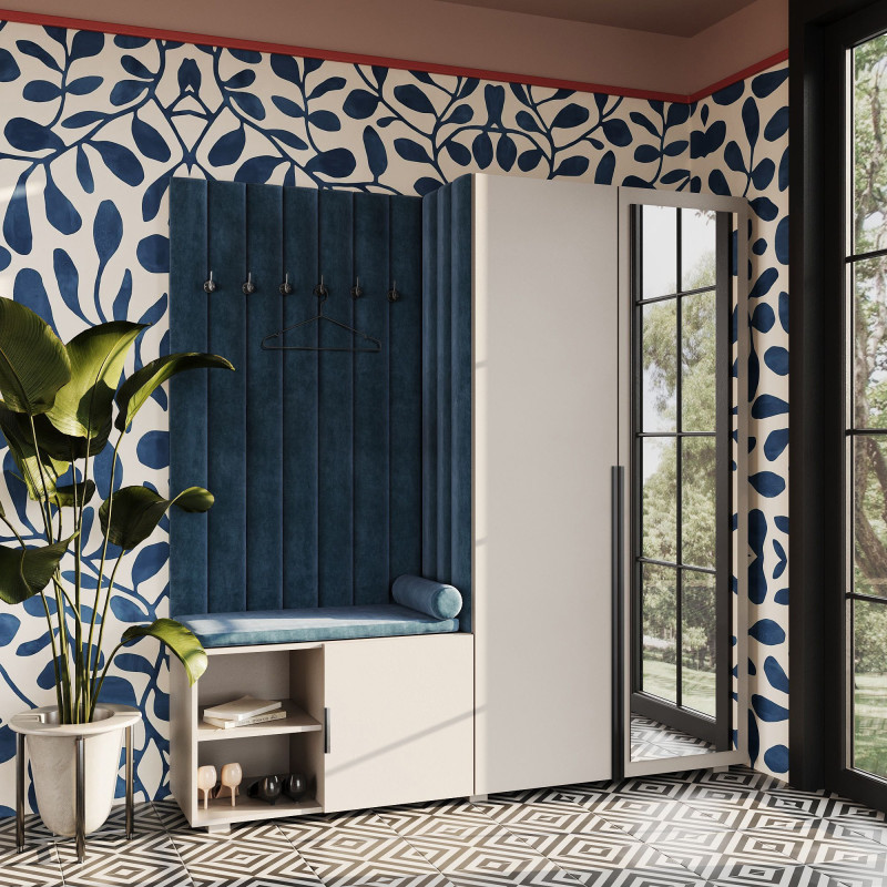 Garderoba Aria wersja 1 kaszmirowa z lustrem Hexa