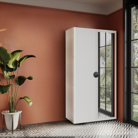 Szafa Garderoba uchylna Aria 90 z lustrem uchwyt półokrągły