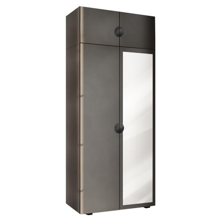 Szafa Garderoba z nadstawką i lustrem uchylna Aria 90 uchwyt półokrągły