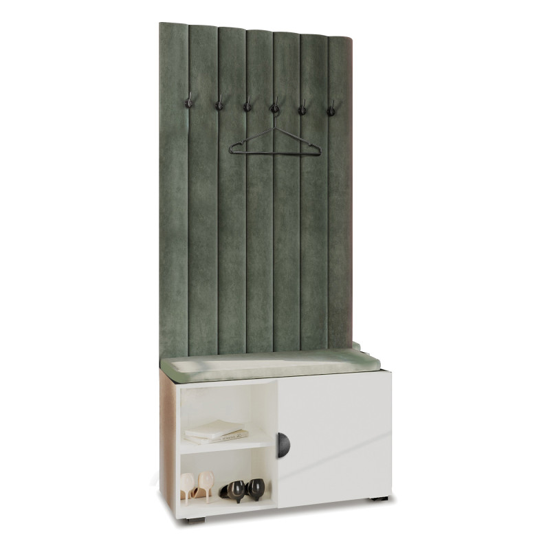 Garderoba wersja 2 Wieszak Aria Biała uchwyt półokrągły Garderoba wersja 2 Wieszak Aria Biała uchwyt półokrągły