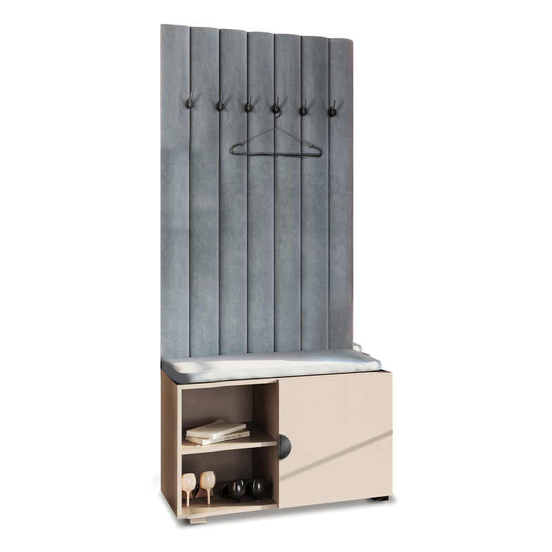 Garderoba Wieszak Aria wersja 2 Beż Piaskowy uchwyt półokrągły