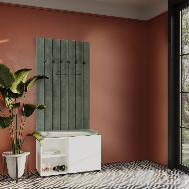 Garderoba wersja 2 Wieszak Aria Biała PTO