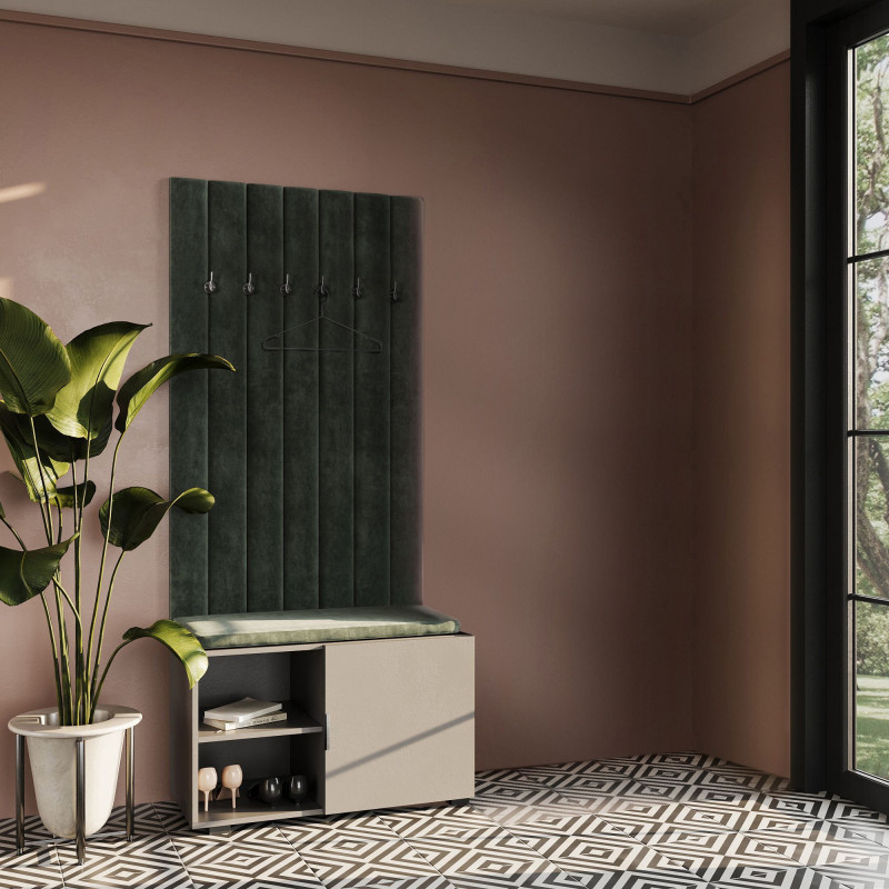 Garderoba Wieszak Aria wersja 2 Szary uchwyt Hexa