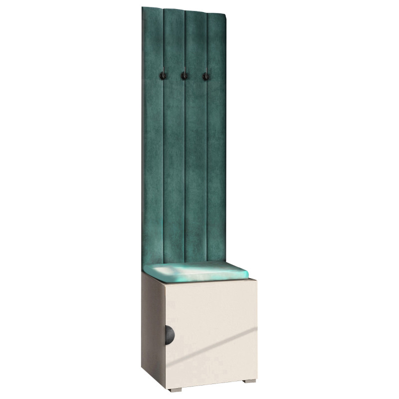 Garderoba Aria Wieszak Aria wersja 8 szafka 56 Kaszmir uchwyt półokrągły