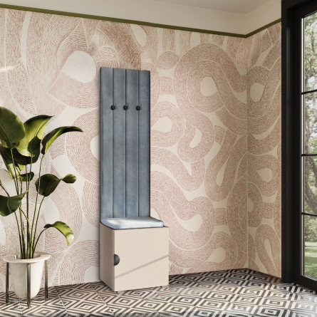 Garderoba Aria wersja 8 Wieszak szafka 56 Beż Piaskowy uchwyt półokrągły