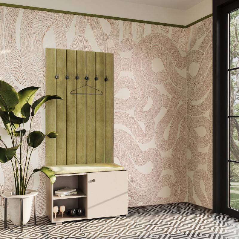 Garderoba Wieszak Aria wersja 2 Beż Piaskowy uchwyt gałka