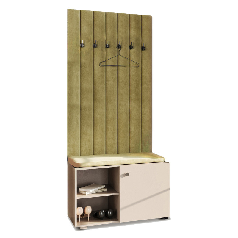 Garderoba Wieszak Aria wersja 2 Beż Piaskowy uchwyt gałka