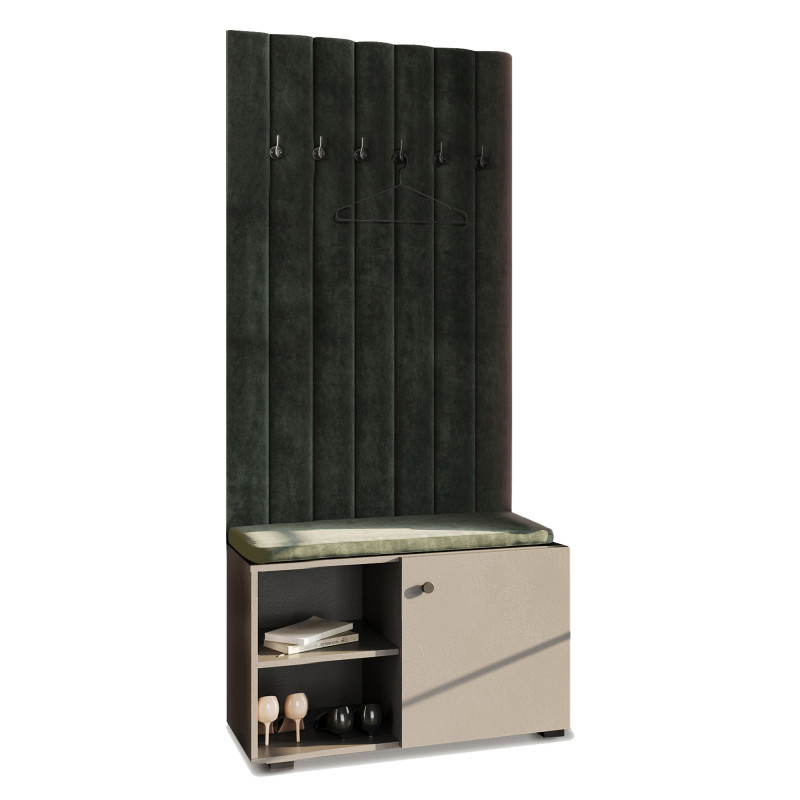 Garderoba Wieszak Aria wersja 2 Szary uchwyt gałka