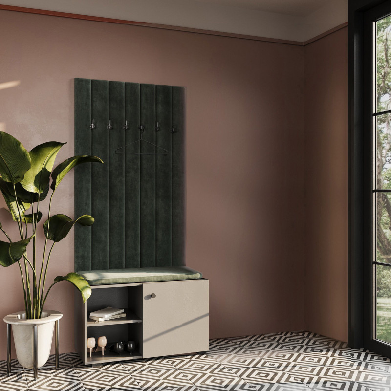 Garderoba Wieszak Aria wersja 2 Szary uchwyt gałka