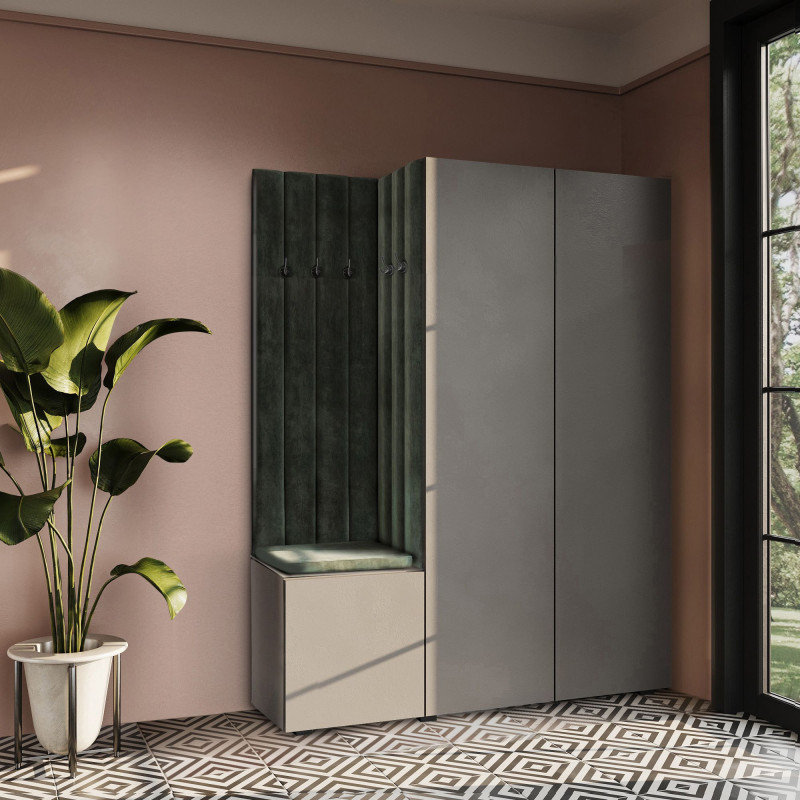 Garderoba Aria wersja 5 szara PTO