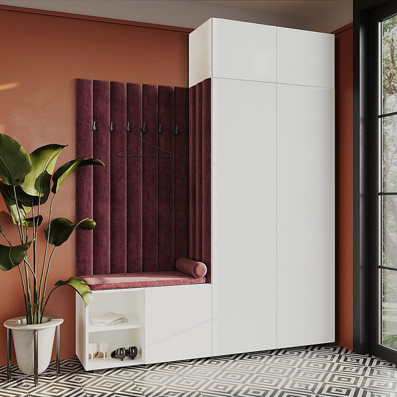 Garderoba Aria wersja 3 biała z nadstawką PTO