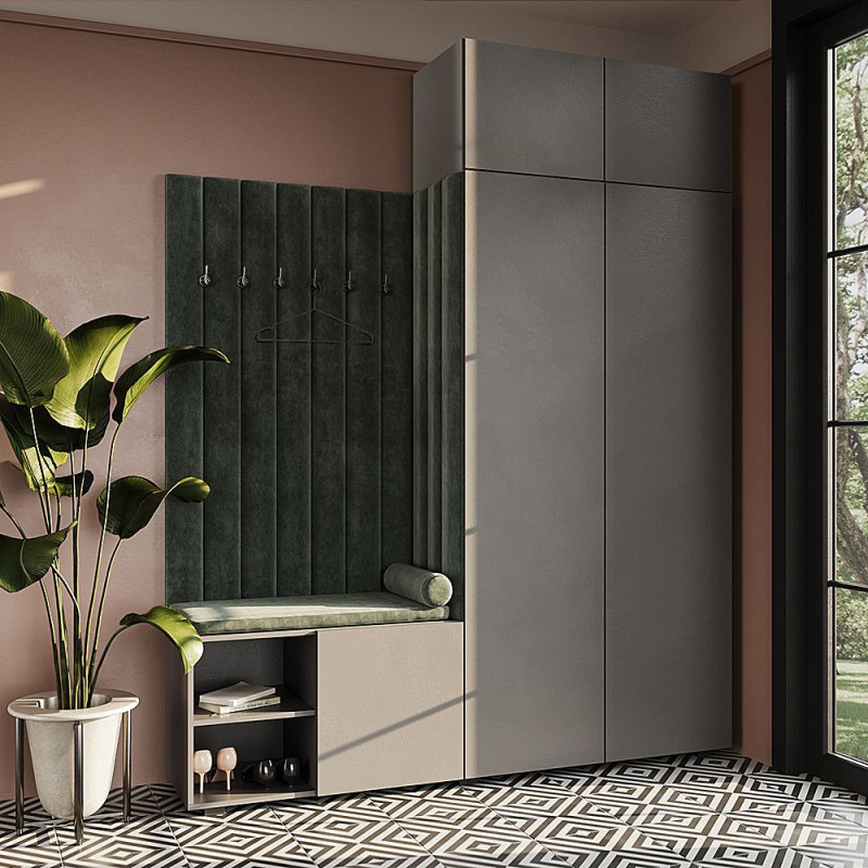 Garderoba Aria wersja 3 Szary z nadstawką PTO