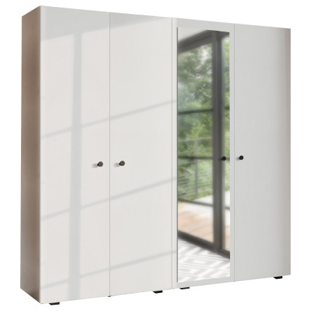 Szafa Garderoba uchylna podwójna Aria 180 biała