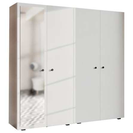 Szafa Garderoba uchylna podwójna Aria 180 biała