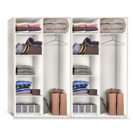 Szafa Garderoba uchylna podwójna Aria 180 biała