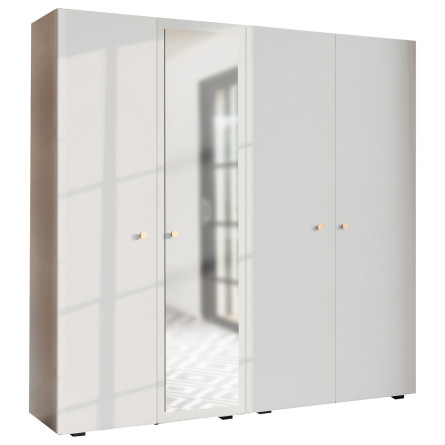 Szafa Garderoba uchylna podwójna Aria 180 biała GZ