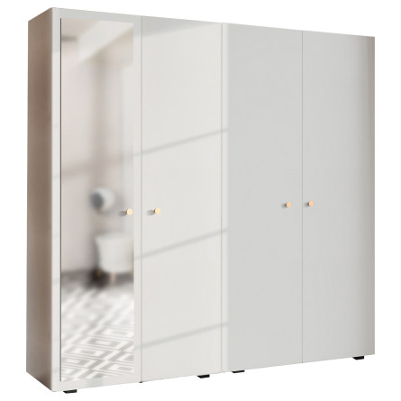 Szafa Garderoba uchylna podwójna Aria 180 biała GZ