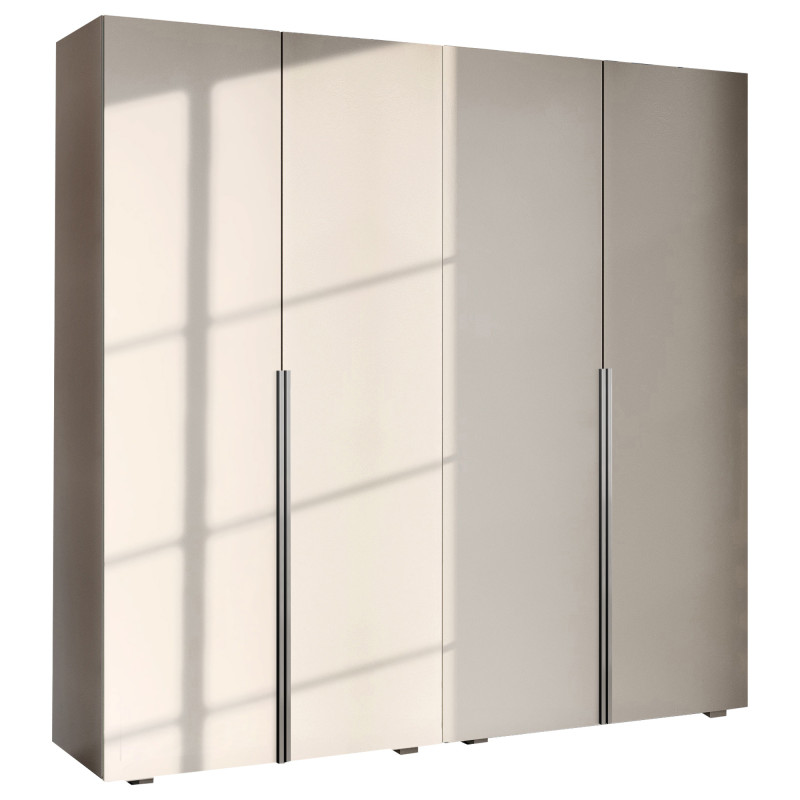 Szafa Garderoba uchylna podwójna Aria 180 kaszmir hexa czarna