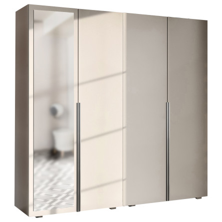 Szafa Garderoba uchylna podwójna Aria 180 kaszmir hexa czarna