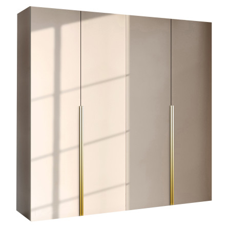 Szafa Garderoba uchylna podwójna Aria 180 piasek pustyni Hexa złota