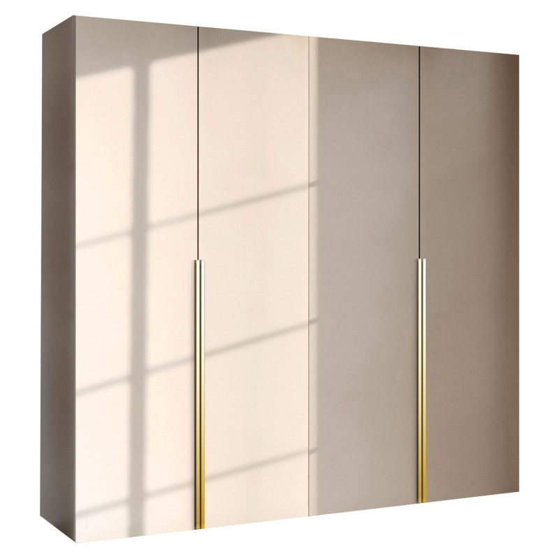 Szafa Garderoba uchylna podwójna Aria 180 piasek pustyni Hexa złota