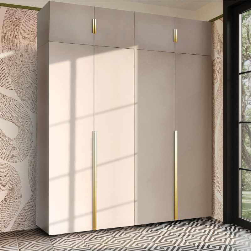 Szafa Garderoba uchylna podwójna Aria 180 piasek pustyni PTO z nadstawką