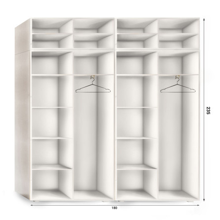 Szafa Garderoba uchylna podwójna Aria 180 biała GZ uchwyt półokrągły czarna z nadstawką Szafa Garderoba uchylna podwójna Aria 180 biała GZ uchwyt półokrągły czarna z nadstawką