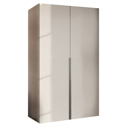 Szafa Garderoba uchylna podwójna Aria 112 kaszmirowy beż hexa czarna