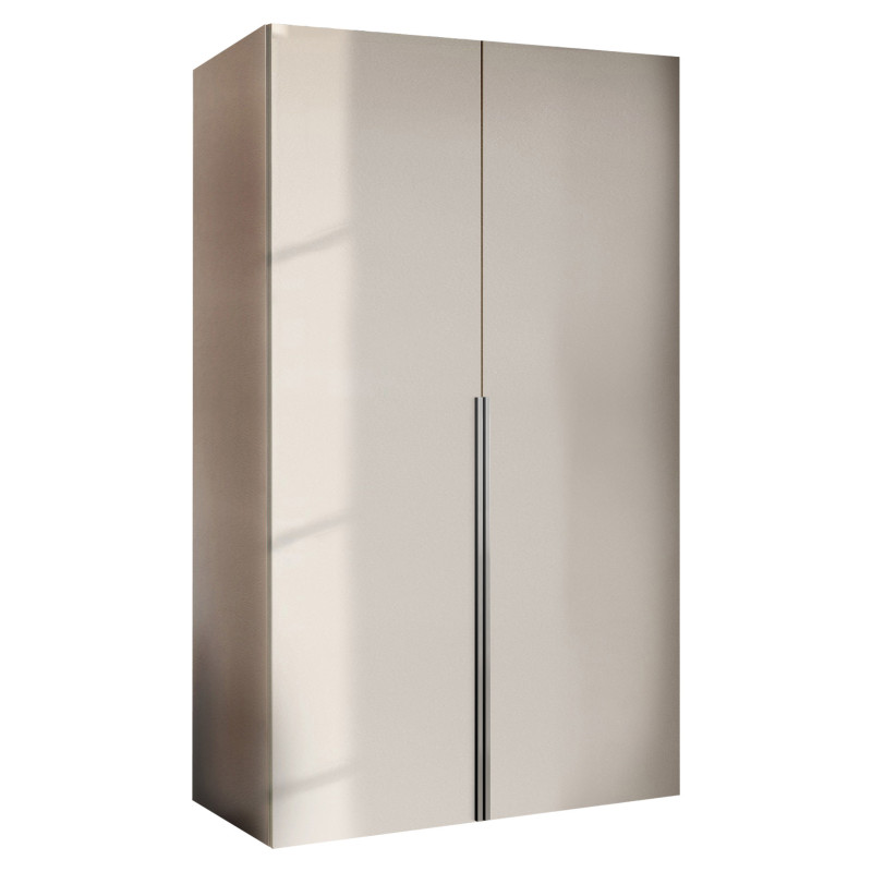 Szafa Garderoba uchylna podwójna Aria 112 kaszmirowy beż hexa czarna