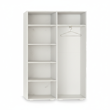 Szafa Garderoba uchylna podwójna Aria 112 kaszmirowy beż hexa czarna