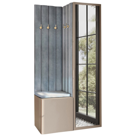 Garderoba Aria wersja 9 beżowa z lustrem PTO