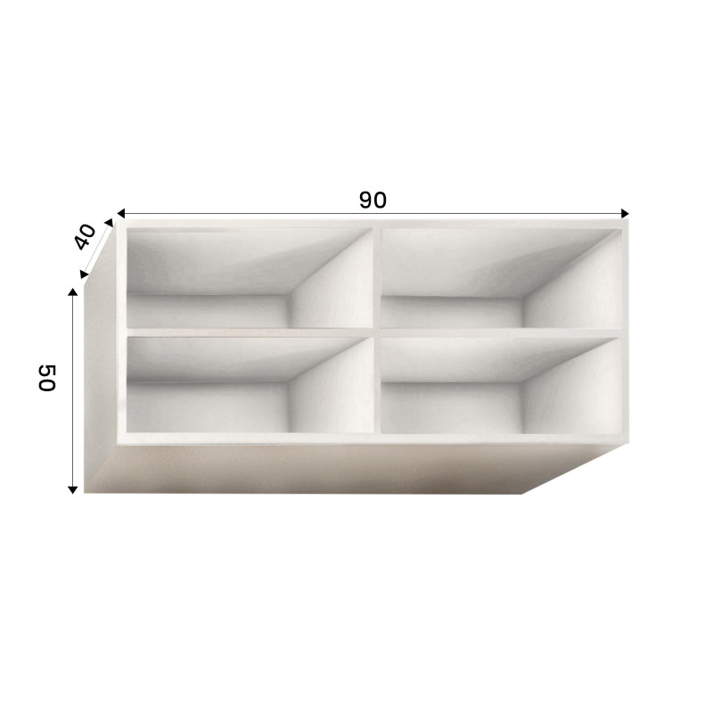 Nadstawka nad szafę Aria 90cm moon