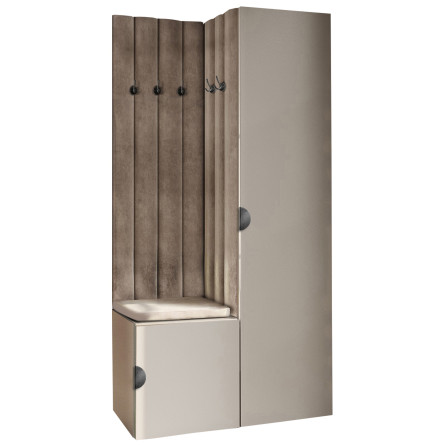 Garderoba Aria wersja 9 kaszmir półokrągły