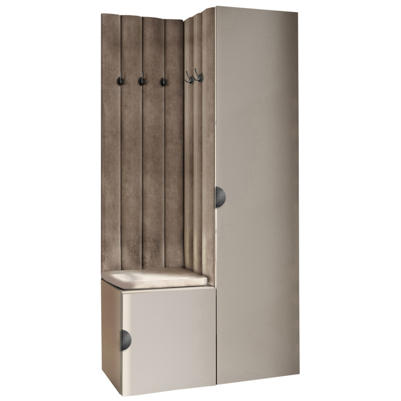 Garderoba Aria wersja 9 kaszmir półokrągły