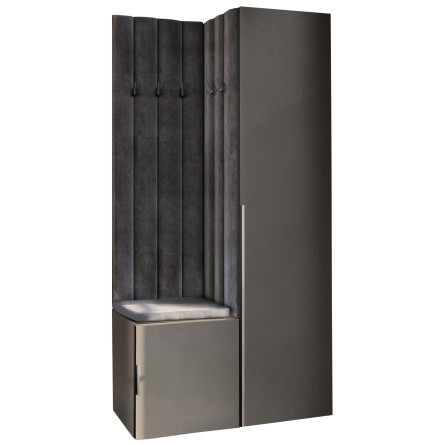 Garderoba Aria wersja 9 szara hexa