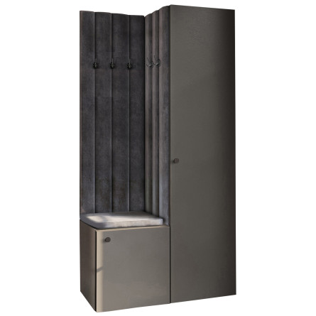 Garderoba Aria wersja 9 szara gałka