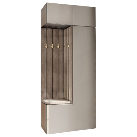 Garderoba Aria wersja 10 z nastawką i szafką wiszącą kaszmir PTO