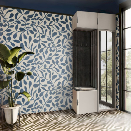 Garderoba Aria wersja 10 kaszmir z lustrem z nadstawką, wiszącą hexa