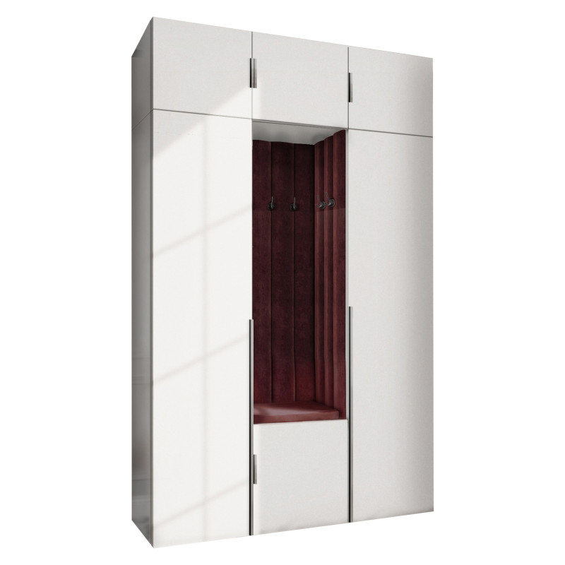 Garderoba Aria wersja 11 z nadstawką, wiszącą Biała hexa Garderoba Aria wersja 11 z nadstawką, wiszącą Biała hexa