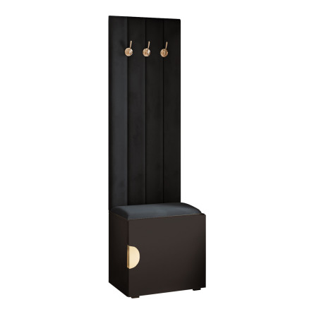 Garderoba Aria wersja 8 Wieszak Szafka 56cm uchwyt złoty moon