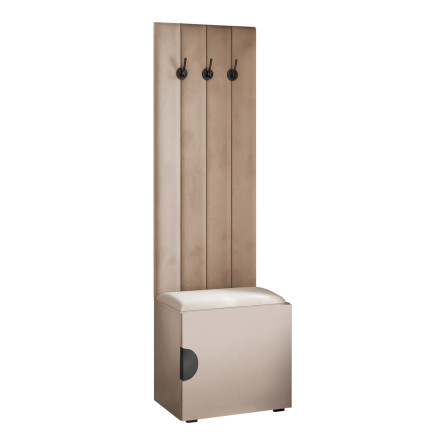 Garderoba Aria wersja 8 Wieszak Szafka 56cm uchwyt czarny moon